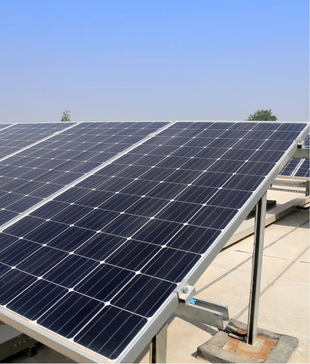 Rengøring af solceller